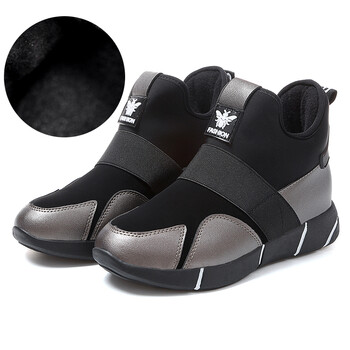 冬季街拍运动鞋女加绒女鞋百搭厚底休闲鞋女 