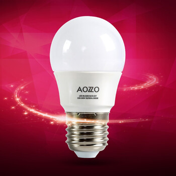 
                                        奥朵家饰（AOZZO）LED灯 E27螺口球型灯泡芯片款白光 BU1001C 功率3W                