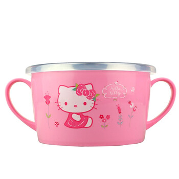 
                                        【京东超市】Hello Kitty 凯蒂猫 不锈钢儿童碗 500ML 粉红色                