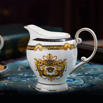 
                                        【C&C 可瑞可家】金美杜莎  欧式咖啡杯套装骨瓷咖啡具15头英式红茶杯下午茶茶具 15头壶糖奶6杯6碟（礼盒装）                