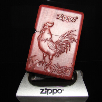 zippo紫檀木雕十二生肖木质立体浮雕 zippo打火