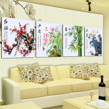 尚世纪满钻钻石画十字绣客厅新款十字绣钻石绣大款万里长城风景十字绣大画魔方圆钻 110*45cm 42色满钻303