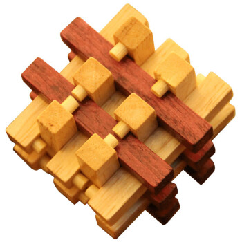 游家木玩 十八罗汉鲁班锁孔明锁 木制拼装儿童积木益智拼插玩具yj-142