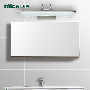 
                                        雷士照明（NVC）LED镜前灯 浴室防水防雾卫生间壁灯 简约现代洗漱间灯饰8W A款长度435mm LED6瓦                