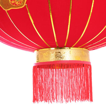 辰光LUC 植绒福字大红灯笼阳台春节新年结婚喜庆节日过年灯笼 CG044
