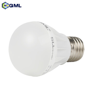 
                                        QML 超美照明 LED灯泡 E27 E14大小螺口节能球泡灯 家用节能灯 白光暖光光源 5WE27白光                