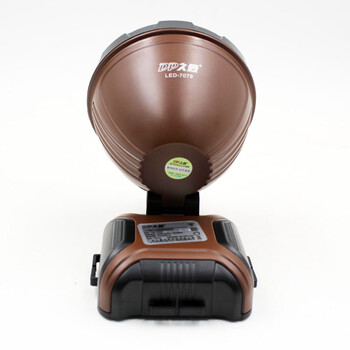 DP 久量 LED-7079 充电式大功率锂电池头灯/矿灯 单灯 2档 9000毫安20W 褐色