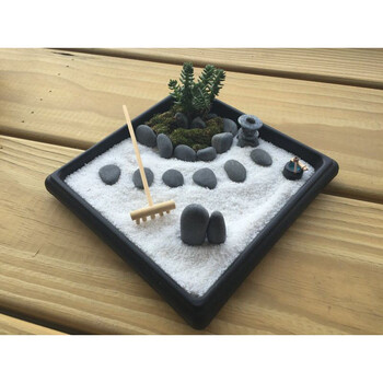 【日式禅庭】沙盘枯山水植物盆栽禅风节日送礼物治愈小物zen日式良品简约基本生活无印北欧风格