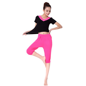 2016九舞广场舞服装套装瑜伽套装短袖套装 双