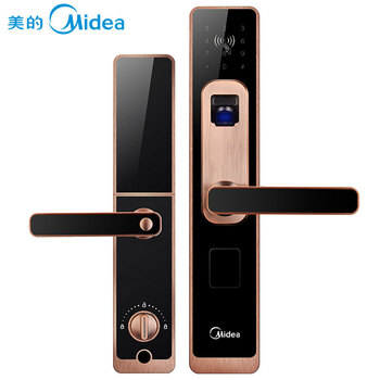 美的(Midea)指纹锁 智能锁 家用防盗门锁 密码