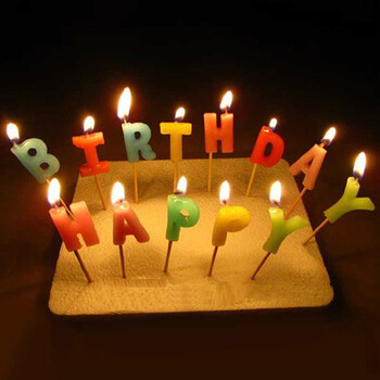 孩派 儿童生日蜡烛 生日派对用品 生日快乐蜡烛 Happy Birthday蜡烛