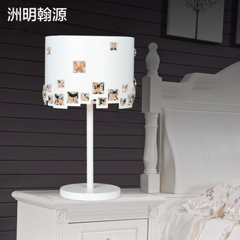 洲明翰源水晶台灯现代卧室台灯水晶装饰台灯客厅卧室灯具灯饰UHSJ209 UHSJ209不带光源