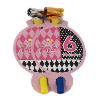 
                                        孩派HighParty/生日派对/生日用品/派对用品/六岁女孩吹龙/6个                