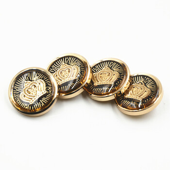 
                                        迈利达  金属皇冠点油钮扣 休闲西服纽扣 大衣风衣扣子 22mm(1颗)                