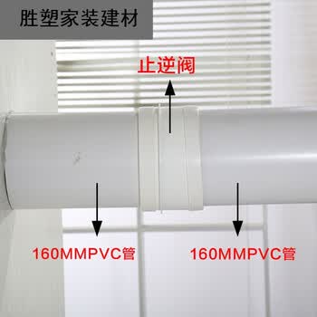 胜塑(shengsu) 管道止逆阀 160pvc管 油烟机逆止阀烟道止回阀 防烟宝