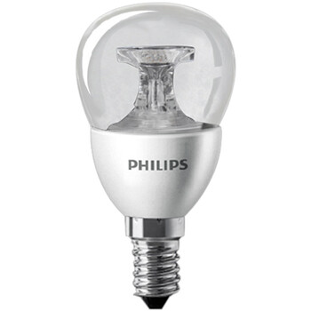 飞利浦PHILIPS LED灯泡 小球泡 5W E14小螺口2700K暖白色黄光 透明 单支装