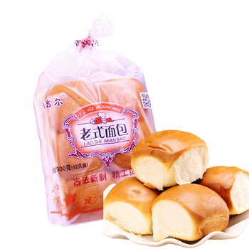 奶吉尔 老式面包300g/袋 5袋_ 5折现价40元