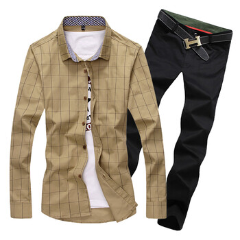 佰奈BaiNai 2015夏季新款男士长袖衬衫 潮流精