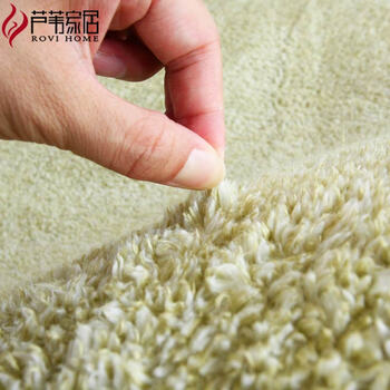 
                                        芦苇卧室床边拼接地毯客厅茶几家用地垫定制榻榻米垫 双色咖啡 80*80cm/1条装2条以上送魔术条                