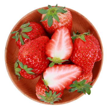 丹东红颜草莓 玖玖奶油草莓 约重500g/15-24颗 新鲜时令水果