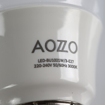 
                                        奥朵家饰（AOZZO）LED灯 E27螺口球型灯泡芯片款白光 BU1001C 功率3W                