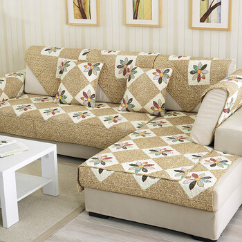 欧风 沙发坐垫四季通用沙发垫沙发巾沙发罩 庄园物语 宽110CM*长210CM一张