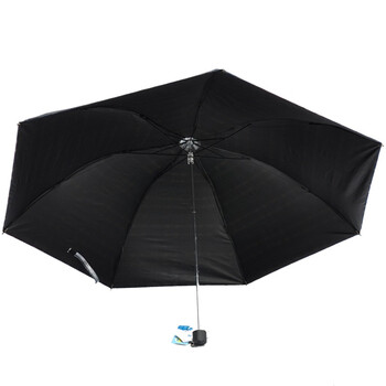 
                                        【京东超市】天堂伞（防晒值UPF50+）黑胶色织格三折晴雨伞31022E T595格                