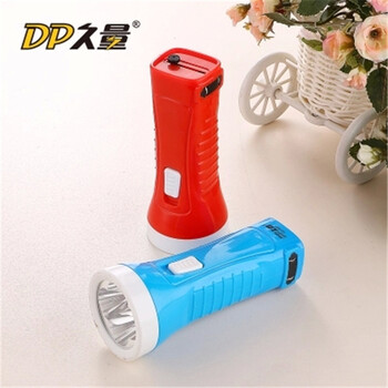 
                                        久量（DP） LED-9037充电式手电筒 聚光手电筒 户外便携式露营照明  办公用品 红 色                