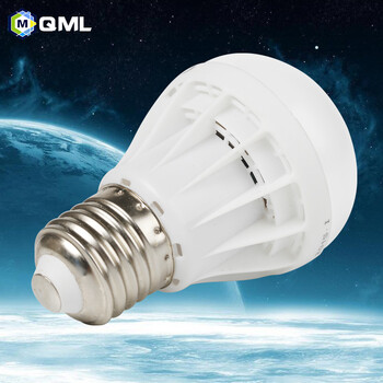 
                                        QML 超美照明 LED灯泡 E27 E14大小螺口节能球泡灯 家用节能灯 白光暖光光源 5WE27白光                