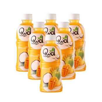 泰国进口 趣味 芒果果汁饮料(含椰果) 320ml*6瓶