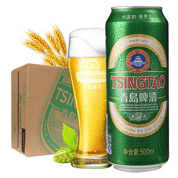 青岛(tsingtao)啤酒经典10度500ml*4*6听 整箱