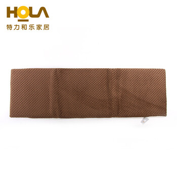 HOLA特力和乐 春秋款短毛绒四季沙发坐垫 欧式布艺原特力屋 咖啡 53*165*4