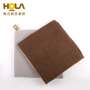 HOLA特力和乐 春秋款短毛绒四季沙发坐垫 欧式布艺原特力屋 咖啡 53*165*4