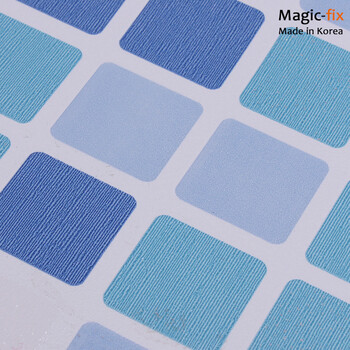 Magicfix马赛克贴纸腰线贴画PVC自粘卫生间浴室防水瓷砖贴厨房踢脚线墙贴 闪亮棕 1米长
