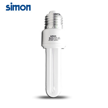 Simon西蒙灯具节能光源2U形灯泡 7w2U型 白光