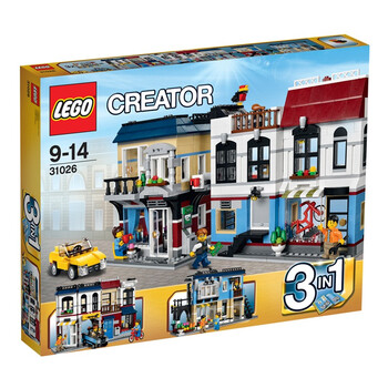 我的第一盒乐高：LEGO 乐高 Creator 创意百变系列 单车店与咖啡厅 31026