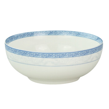 敏杨 陶瓷 祥云系列 釉中彩餐具 面碗 大汤碗 饭碗 微波炉适用 1只装 8英寸面碗