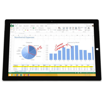 微软（Microsoft） Surface Pro 3（专业版 Intel i5 128G存储 4G内存）MQ2-00009