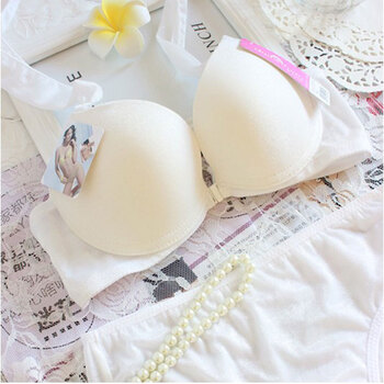 调整型少女性感聚拢金属美背比基尼内衣<em>胸罩</em>文