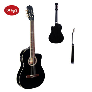 比利时著名品牌Stagg 古典吉他 C54TCE-BK【
