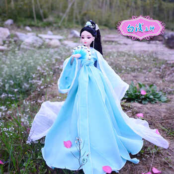 换装古装叶萝莉娃娃冰公主女孩芭芘巴比夜萝莉白浅仙子仿真洋娃娃