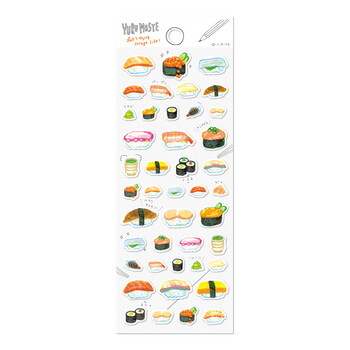 日本日记手帐日记装饰贴纸手绘水彩卡寿司食物和纸贴画 11113 寿司