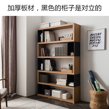 书架简约现代置物架创意书柜办公室组合展示架卧室收纳架学生书架 2层