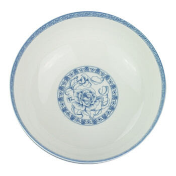 敏杨 陶瓷 祥云系列 釉中彩餐具 面碗 大汤碗 饭碗 微波炉适用 1只装 8英寸面碗