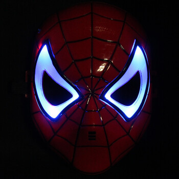仕彩 cosplay电影主题面具 电影主题蜘蛛侠面具 发光蜘蛛侠面具 发光蜘蛛侠面具