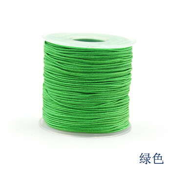
                                                                                迈利达 台湾72#尼龙蒲公英佛珠线绳 珠宝线 手工DIY手绳编织线0.8mm 绿色一卷                