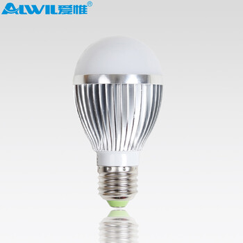 爱惟3WLED球泡灯LED灯泡LED节能灯LED光源E27螺口大功率5W超亮7W节能 白光 7W