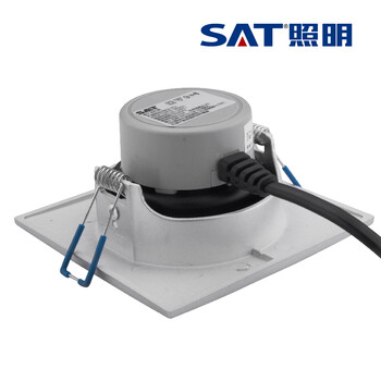 SAT照明为而普系列 特价促销 LED家居灯 天花射灯 方形开孔7-8cm 3W 特价！ 象牙白 3W正白光