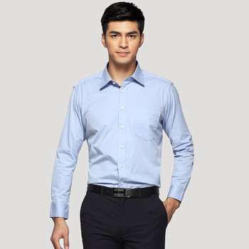 装 2014男士商务休闲纯色长袖衬衫 男 职业装