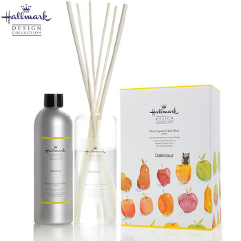 
                                        美国Hallmark藤条香薰液 挥发香薰精油 香甜水果香薰香氛礼盒 盖异味室内香薰精油套装 300ML                